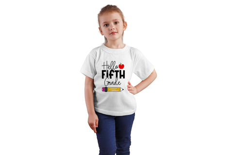 Hello Fifth Grade SVG - Back to School SVG SVG CraftLabSVG 