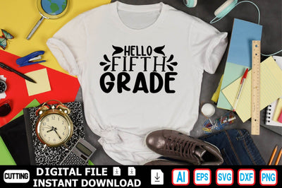 Hello Fifth Grade SVG Craftlabsvg24 