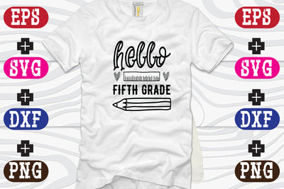 hello fifth grade SVG Nurstore 