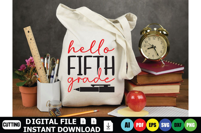 Hello Fifth Grade SVG Shahin alam 