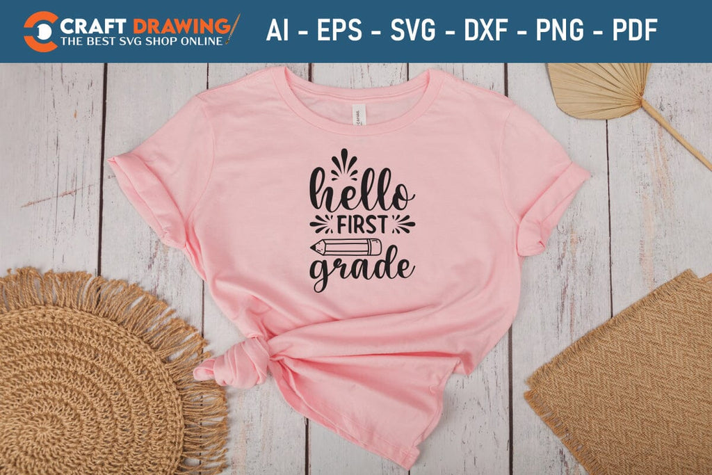 Hello First Garten Back To School SVG PNG Printable Cutting file - So ...