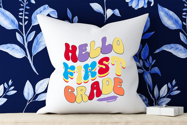 Hello First Grade Retro SVG SVG Rafiqul20606 