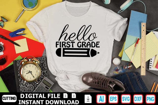 Hello First Grade SVG Craftlabsvg24 