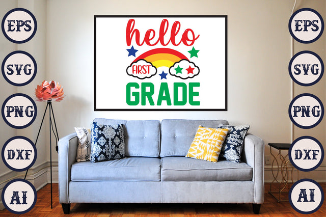 Hello First Grade SVG Craftlabsvg24 