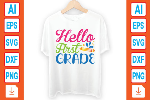 Hello First Grade SVG Craftlabsvg24 