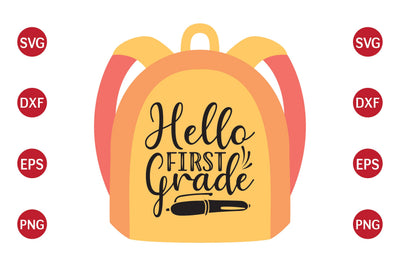 Hello First Grade SVG CraftlabSvg29 