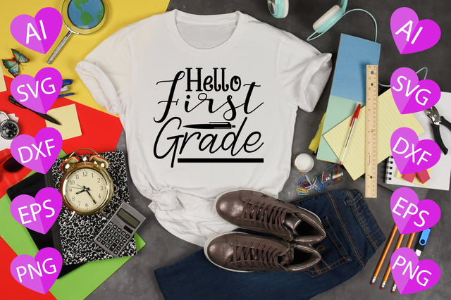 Hello First Grade SVG CraftlabSvg29 