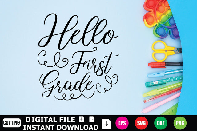 Hello First Grade SVG Shahin alam 
