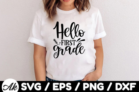 Hello first grade svg SVG akazaddesign 
