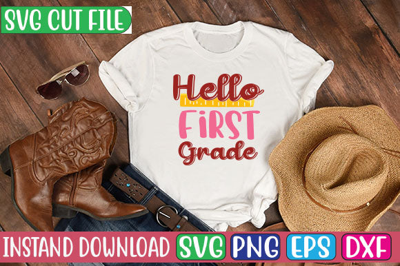 Hello First Grade svg SVG Studio Innate 