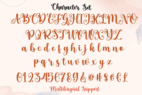 Hello Font Mozarella 