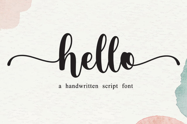 Hello Font Mozarella 