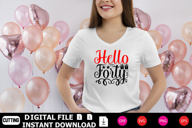 Hello Forty SVG Shahin alam 