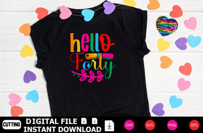 Hello Forty SVG Shahin alam 