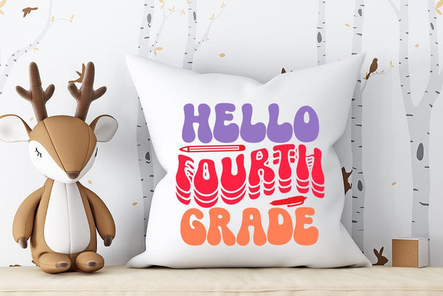 Hello Fourth Grade Retro SVG SVG Rafiqul20606 