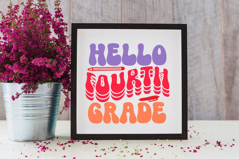 Hello Fourth Grade Retro SVG SVG Rafiqul20606 