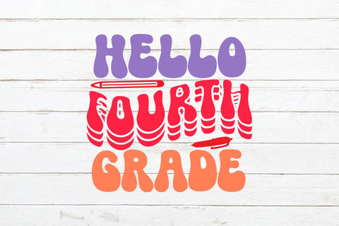 Hello Fourth Grade Retro SVG SVG Rafiqul20606 