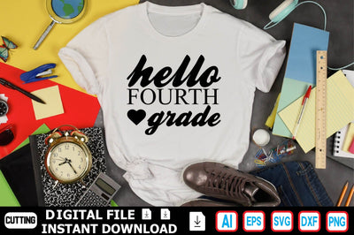 Hello Fourth Grade SVG Craftlabsvg24 
