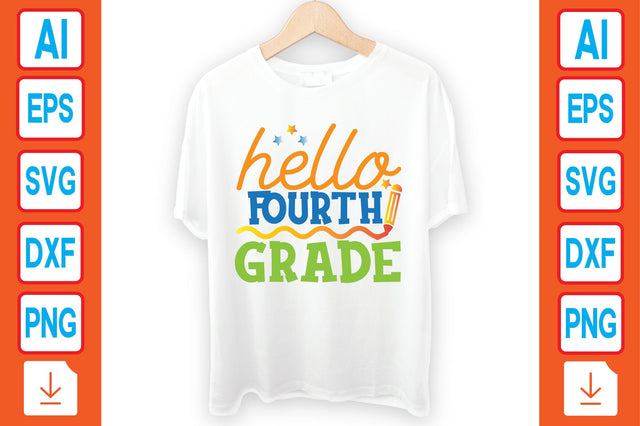 Hello Fourth Grade SVG Craftlabsvg24 