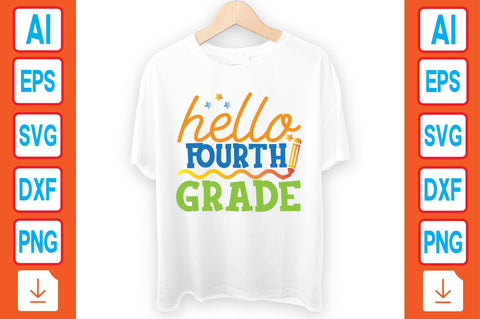 Hello Fourth Grade SVG Craftlabsvg24 