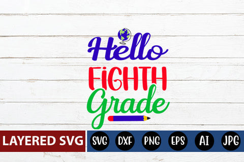 Hello Fourth Grade SVG cut file SVG Blessedprint 