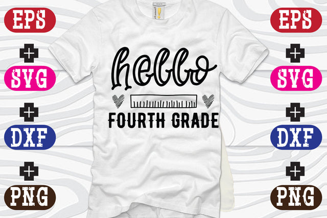 hello fourth grade SVG Nurstore 