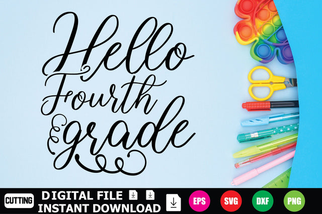 Hello Fourth Grade SVG Shahin alam 