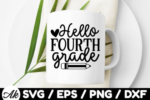 Hello fourth grade svg SVG akazaddesign 