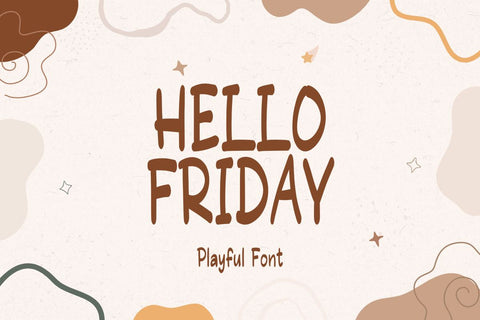Hello Friday - Cute Playful Font Font Masyafi Studio 