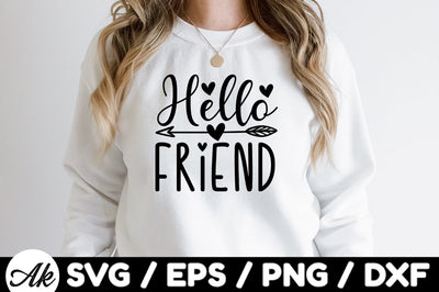 Hello friend svg SVG akazaddesign 