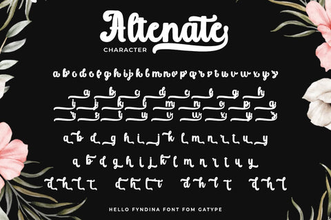 Hello Fyndina Font gatype 
