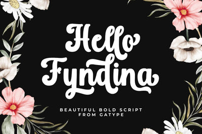 Hello Fyndina Font gatype 