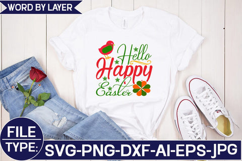 Hello Happy Easter SVG Cut File SVG Studio Innate 