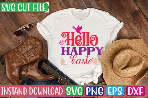 Hello Happy Easter SVG Cut File SVG Studio Innate 