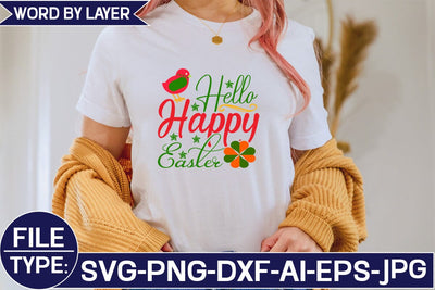 Hello Happy Easter SVG Cut File SVG Studio Innate 