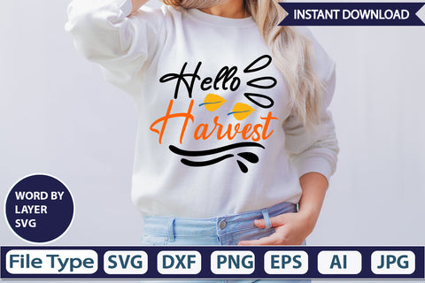 Hello Harvest SVG Cut File SVG DesignPlante 503 