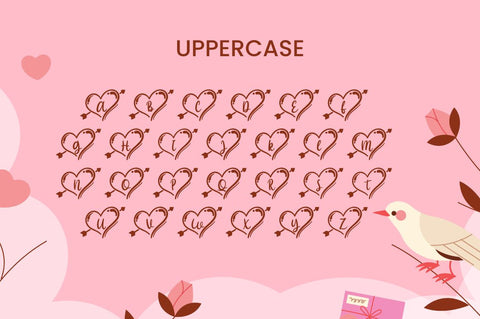 Hello Heart Monogram Font Attype studio 