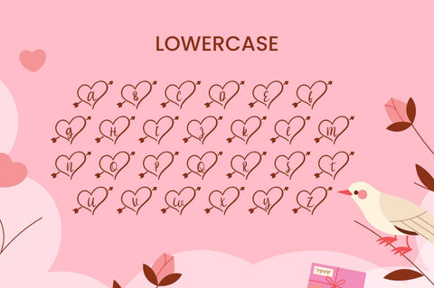 Hello Heart Monogram Font Attype studio 