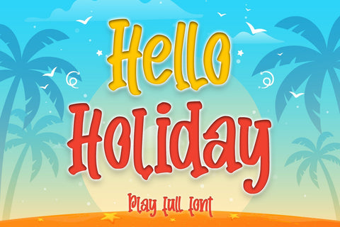 Hello Holidays Font Letterara 