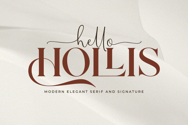 Hello Hollis Duo || Elegant Serif Font Zane Studio55 