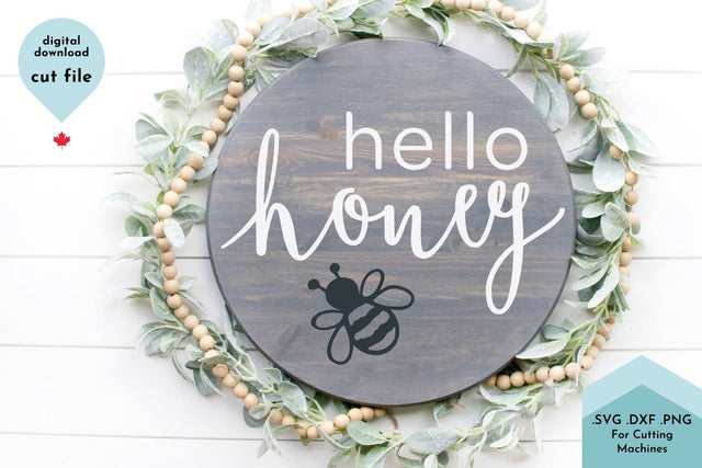 Hello Honey SVG Cut File SVG Lettershapes 