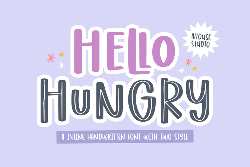 Hello Hungry Font Allouse.Studio 