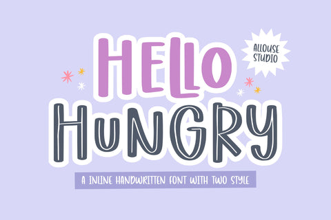 Hello Hungry Font Allouse.Studio 