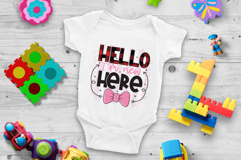 Hello I'm New Here, Baby Sublimation Design Sublimation CraftLabSVG 