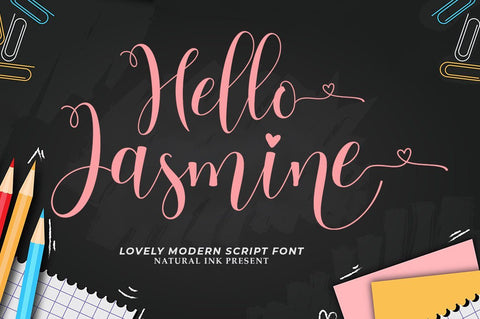Hello Jasmine Font Studio Natural Ink 