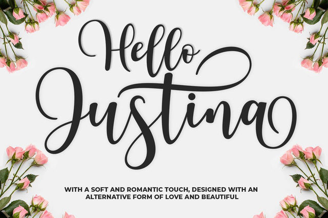 Hello Justina Font Studio Natural Ink 