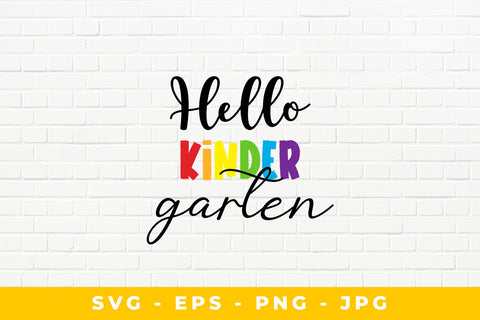 Hello Kinder Garten SVG Sublimatiz Designs 