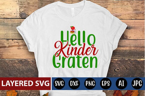 Hello Kinder Graten Svg Cut File SVG Blessedprint 