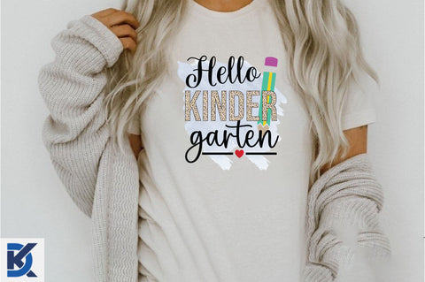 Hello Kindergarten, Back to School PNG Sublimation SVGista 