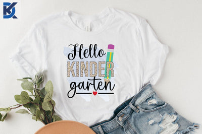 Hello Kindergarten, Back to School PNG Sublimation SVGista 
